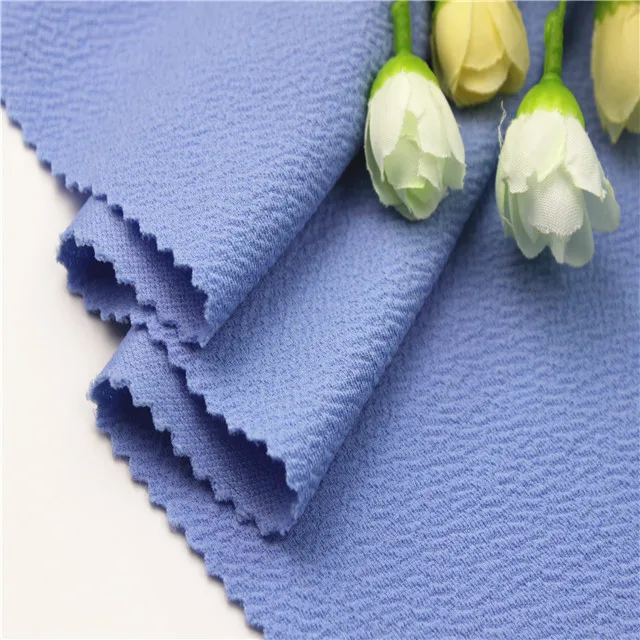Textile high quality Polyester Spandex Jacquard liverpool heavy moss crepe fabric for garments