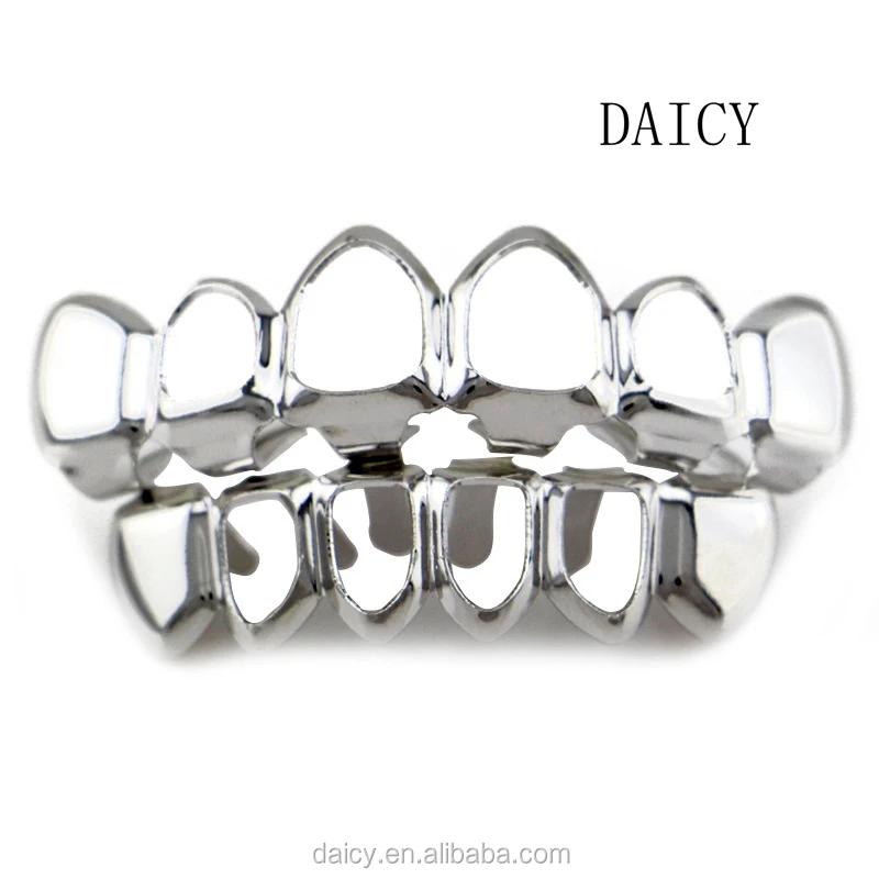 DAICY jewelry factory hot hip hop gold mens bling bling latest hollow teeth grillz