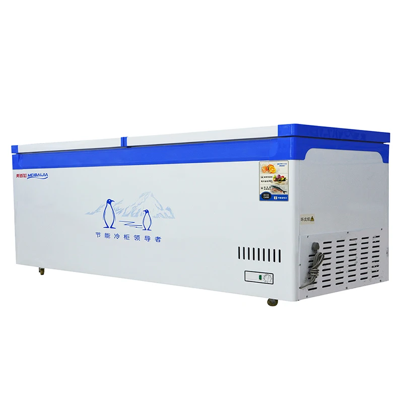  Good Commercial Refrigerators Price Large Volume Chest Freezer Double Door Deep With
