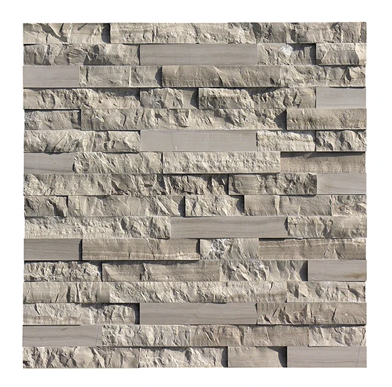 
Modern design interior rock wall cladding marble stacked panels 