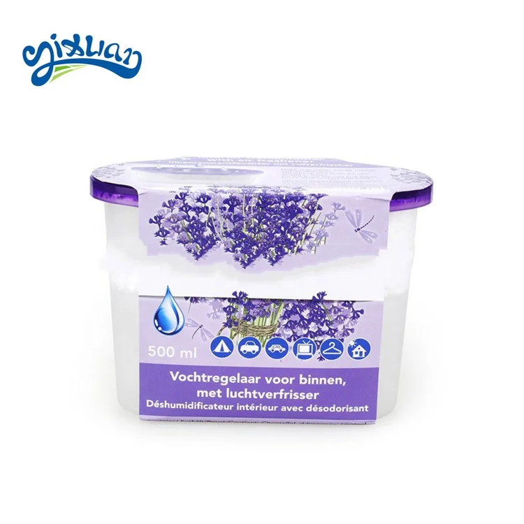 500ml Home closet moisture absorbent humidity control box with ball calcium chloride