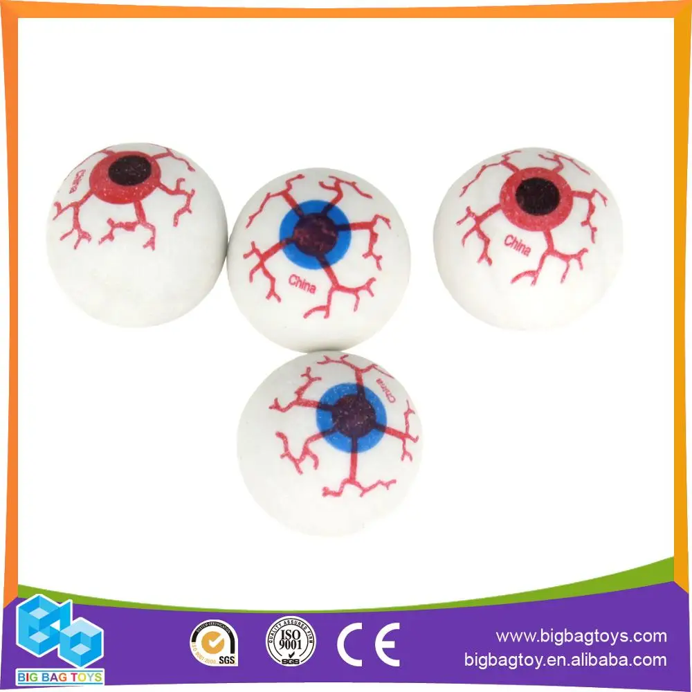 hot sale halloween rubber bouncing ball toy halloween eyeball for kids