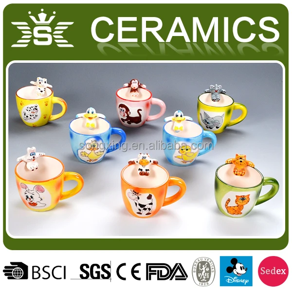 New products 12OZ cups, mini Animal  Mug Size and shape can be customized