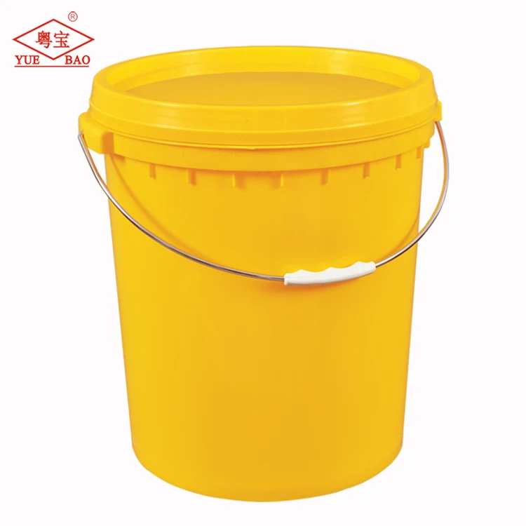 
New products chemical barrel bucket pail paint wholesale 5 gallon white plastic buckets with lid for detergent 