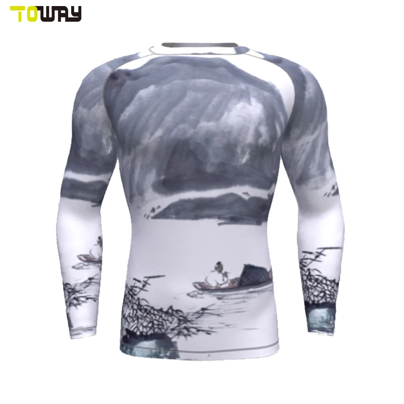 custom mma rash guard for men