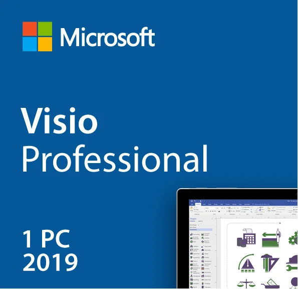 
Hot sale Full version with lifetime-license Retail Key Global Includes 64 and 32-bit version Microsoft Visio 2019 Professional 