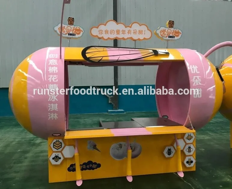 WNP bert bee food truck in USA solar food truck for sale toys three wheeler popcorn top rated cargo bike coffee trailer
