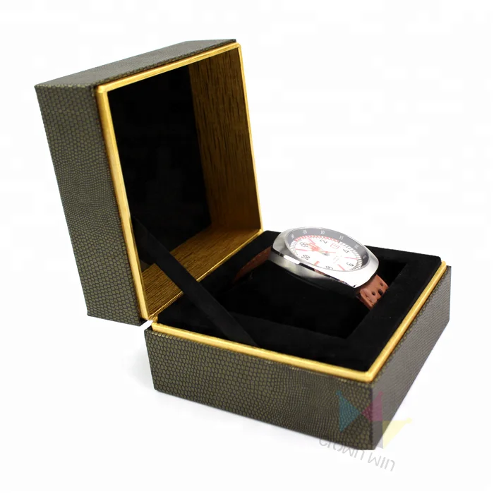 Hot sale professional custom glossy new design paper watch packaging storage box