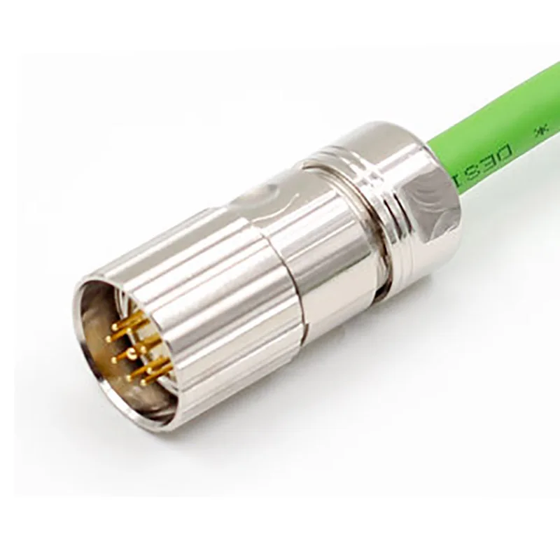 M23 connector female 6 8 12 17 19 pin cores power connector 6FX8002 series