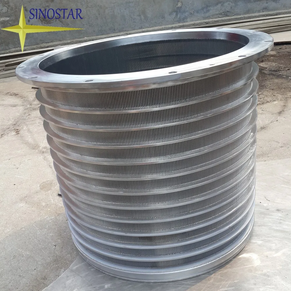 stainless steel slot screen basket for stock preparation