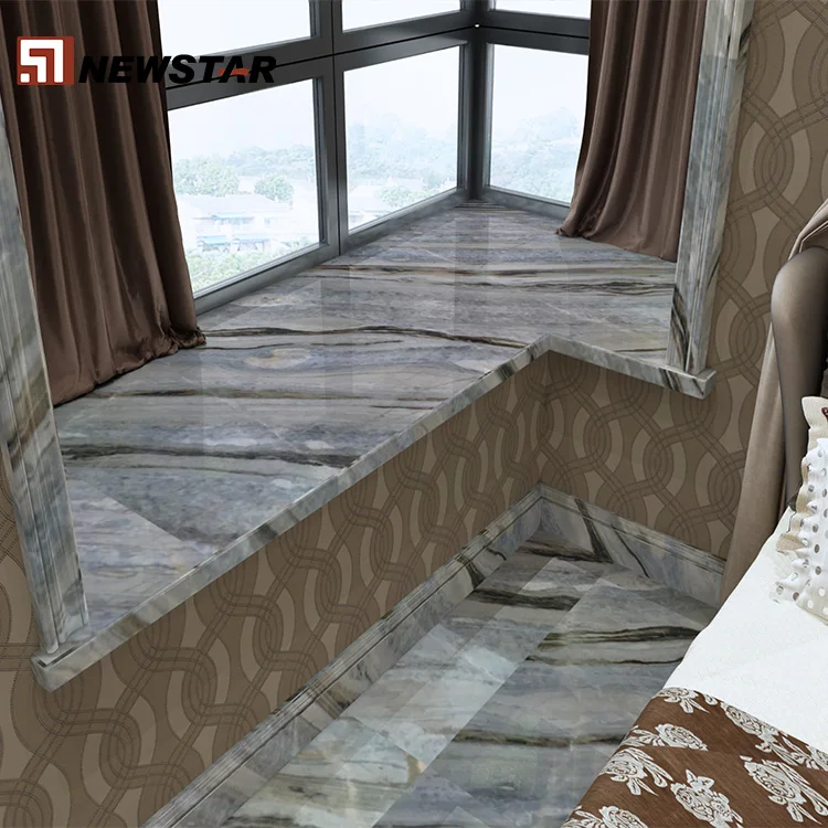 
Newstar China Blue River Blue Danube Marble Jade Slabs Blue marble slab 