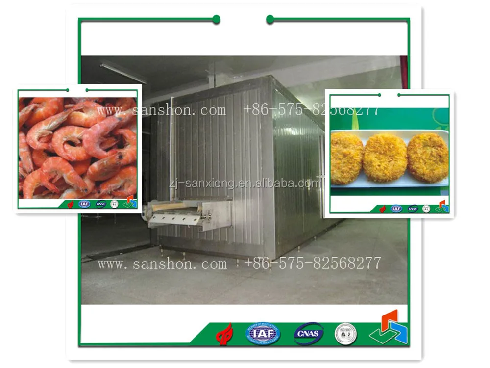 Туннель мясо быстрого замораживания станок