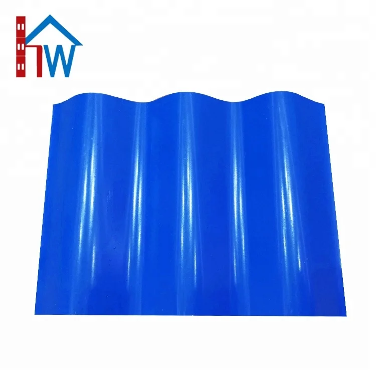 Color-lasting corrugated ASA resin plastic sheet apvc roof tile
