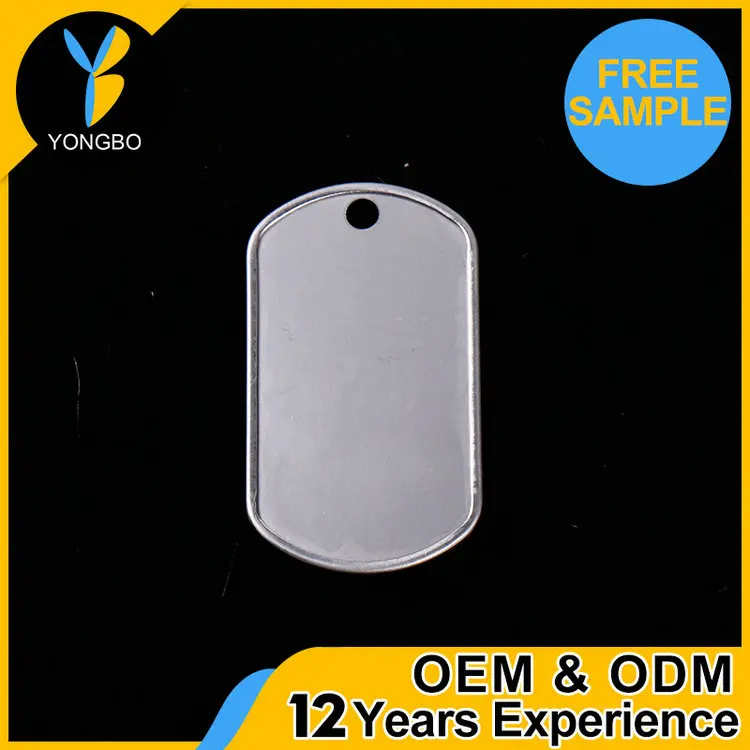 China Supplier black metal dog tag oem private label available