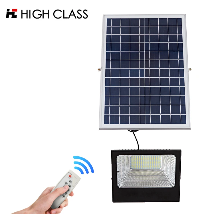 Easy installation IP65 waterproof 60 150 300watt outdoor remote control led solar flood light