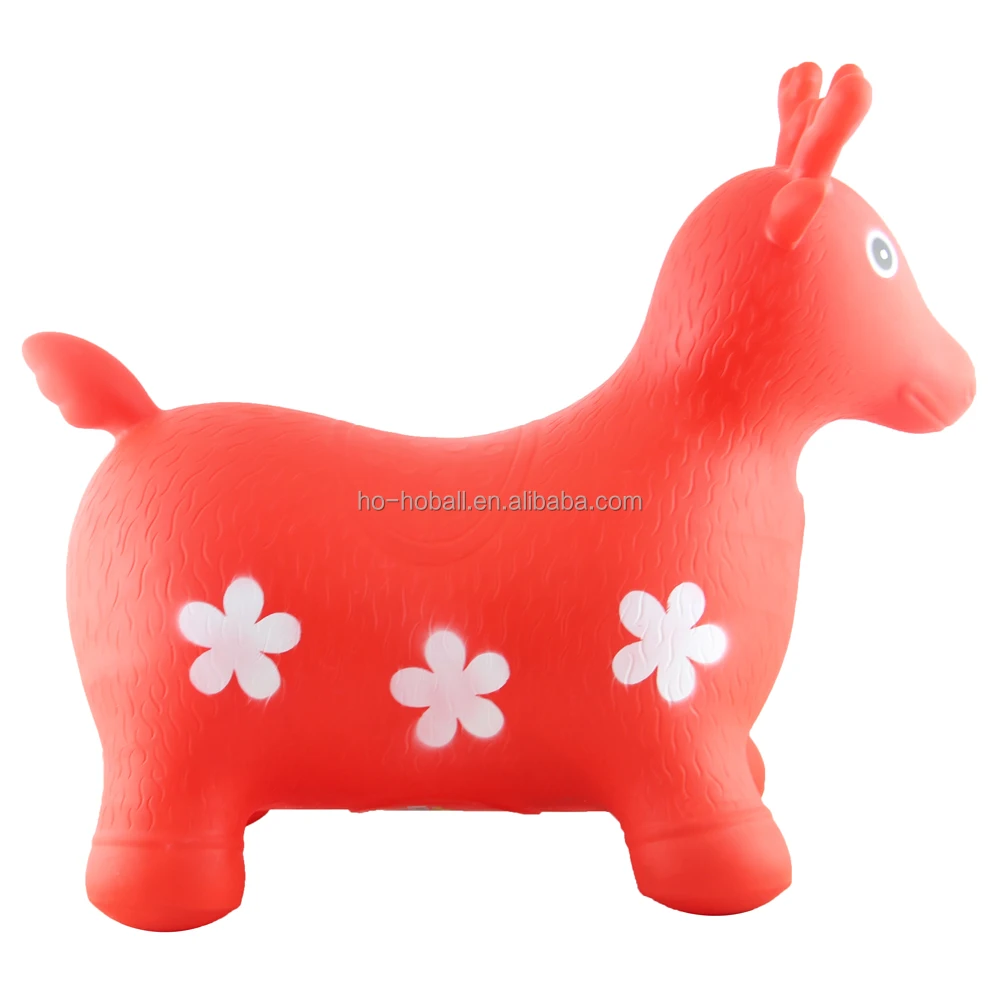Deer bouncy hopper farm animal inflatable ride-on toy