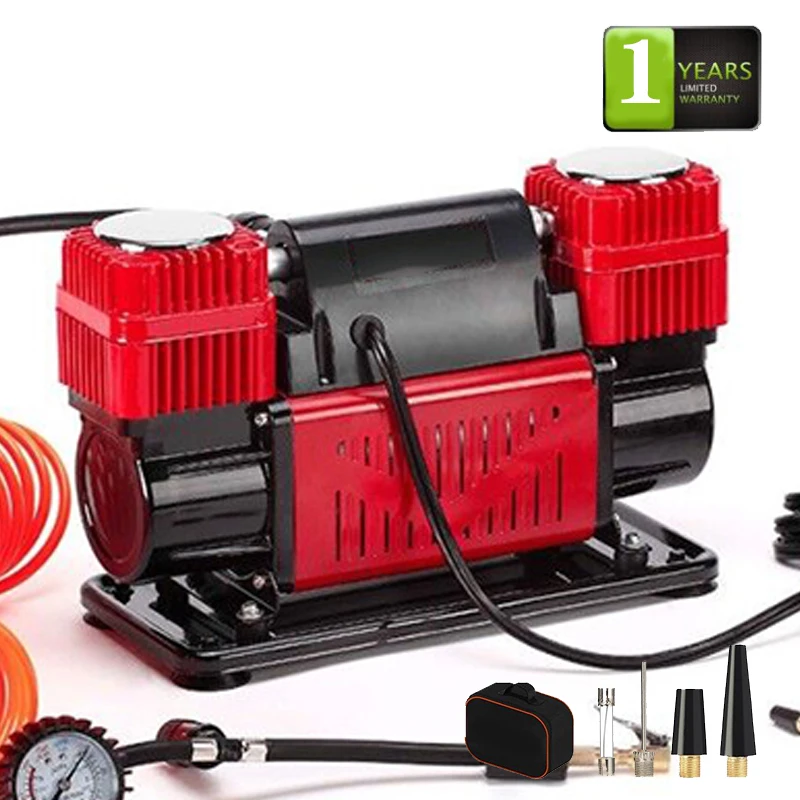 Portable air compressor car tire inflator pump dc 12v mini car air compressor