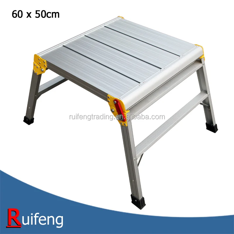 
600 x 500mm Aluminum Portable Work Platform 150kg Capacity 