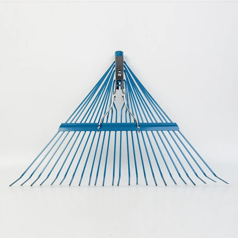
Wholesale spring garden tool 24 teeth tines Plants Carbon steel Lawns Yards roof Garden Leaf Rake heads 