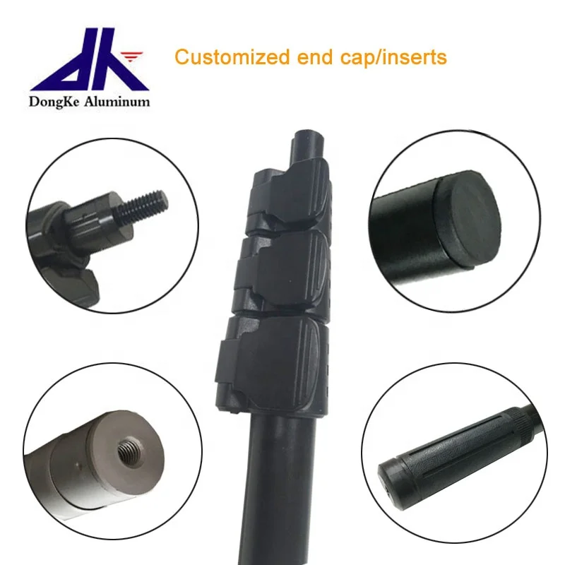 Aluminum telescopic tube for golf training aid