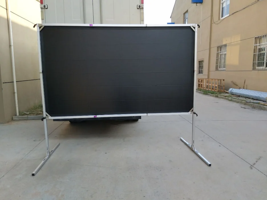 150 Inch Fast Fold Projector Screen  4:3 Foldable Portable Outdoor Movie Screen daylight