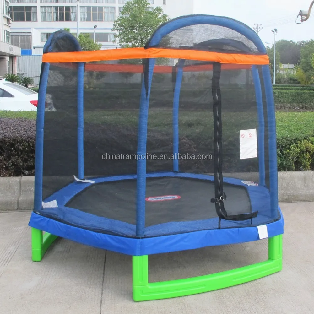 7FT trampoline with safety enclosure
