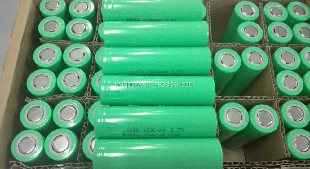 batteries pack  18650 3.7V rechargeable li-ion lithium  battery