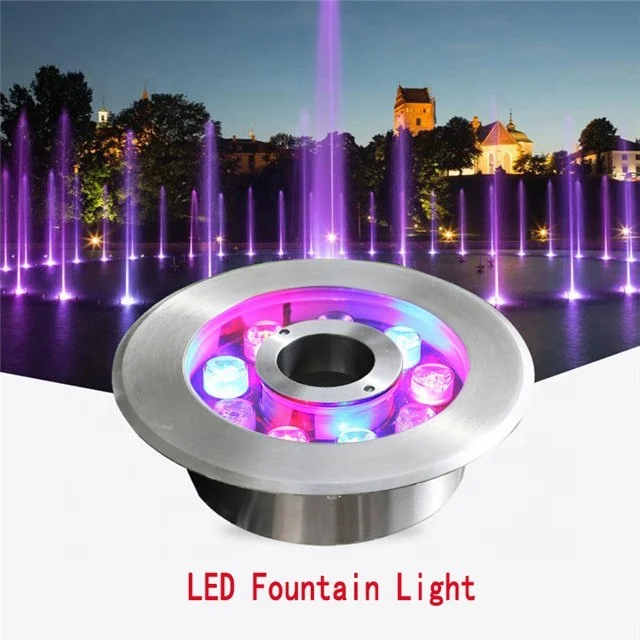 High power ip68 led ring underwater led light 18w fountain rgb led light 18w with CE Rohs certifications