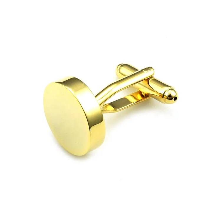 Wholesale Custom Metal Design High Quality Round Shape Hard Enamel Cufflinks