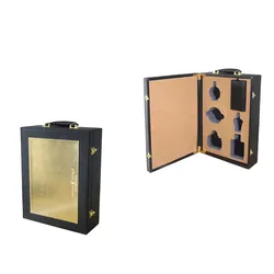 High-end Nice Delicate Wooden Perfume Box Suitcase With Lock And Handle