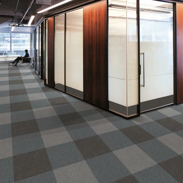 
Custom design PP yarn PVC waterproof backing carpet tiles for office 