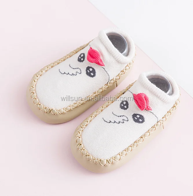 
2020 new design Cartoon Kids Toddler Baby Anti-slip Sock Boots Slipper Shoes 