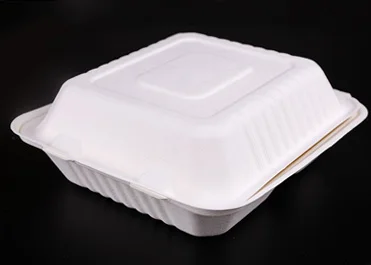 
Big Size sugarcane biodegradable food container disposable packaging lunch box 