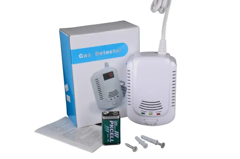 New Wireless High Sensitivity Voice Gas Leakage Detector lpg Detecting Device Kitchen Security Alarm Sensor