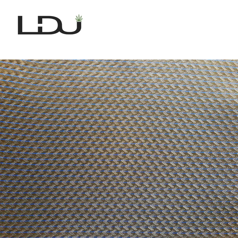 
Laminated Soft Textile Sofa Car Seat Upholstery Organic Cotton Mesh Fabric 