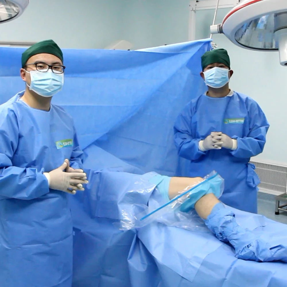 Disposables Medical Operational Knee Surgical Drape Arthroscopy Sterile Pack
