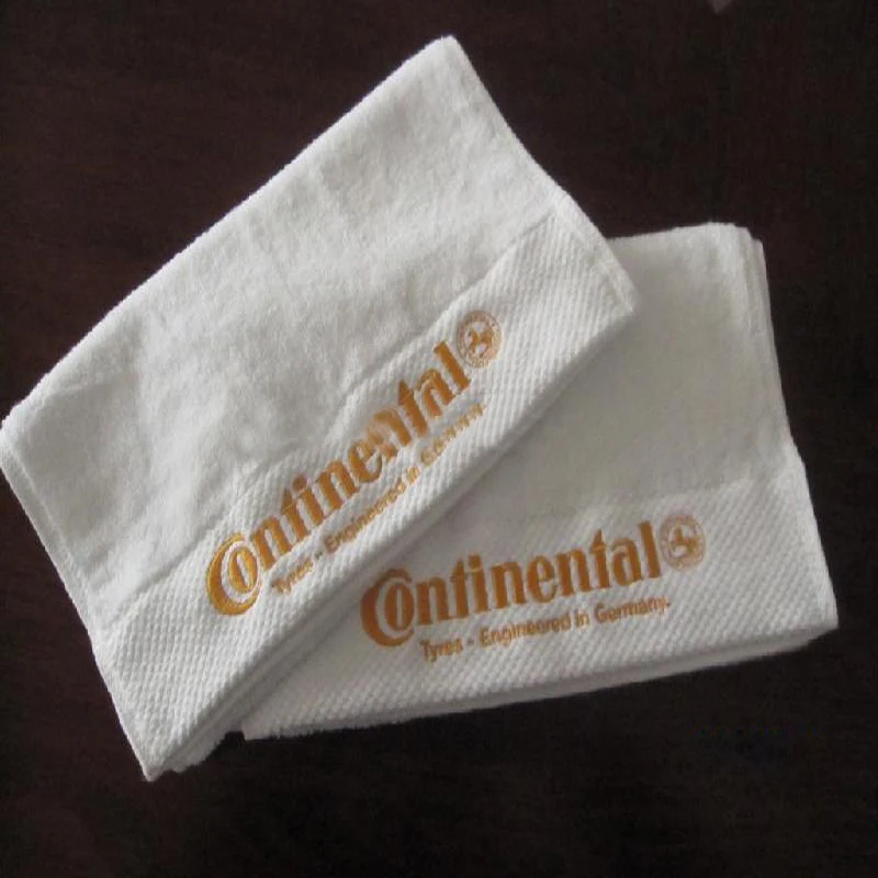 Factory wholesale customized embroidery 100 cotton small cheap white face towels