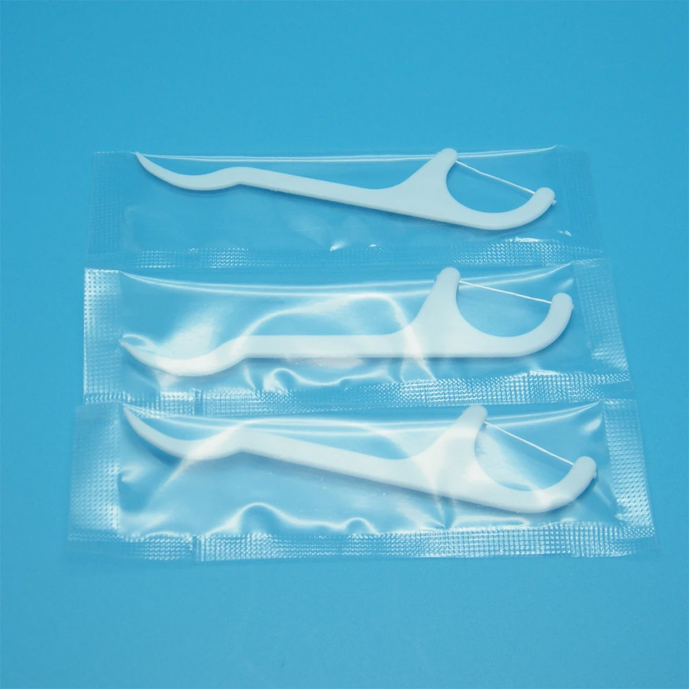 CPA09-I-01 Manufacturer UHMWPE thread FDA registered dental floss picks individually wrapped floss pick