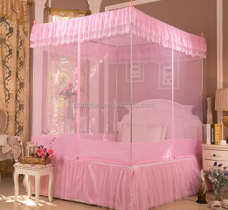Custom Palace-style Lacework Rectangular Fold Mosquito Net