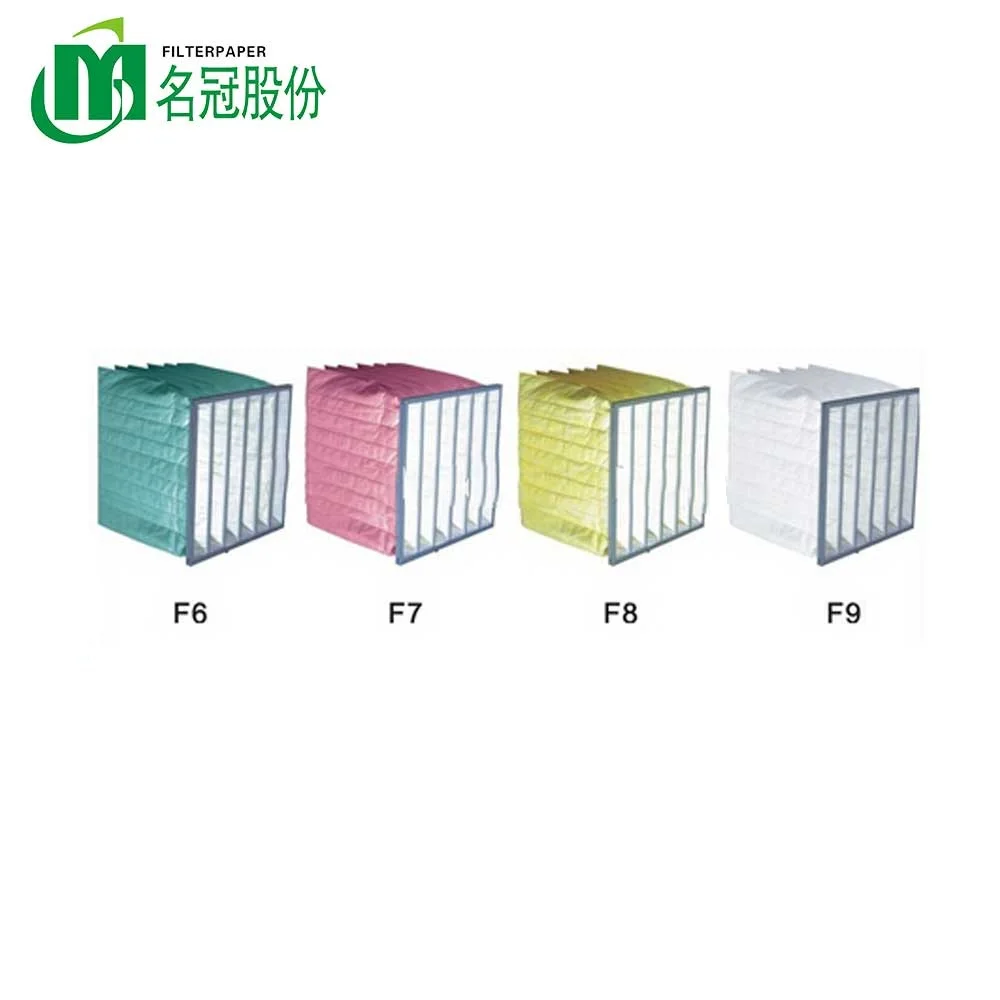 Synthetic Pocket Air Filter bag filter F5.F6,F7,F8,F9 AHU Medium efficiency bag
