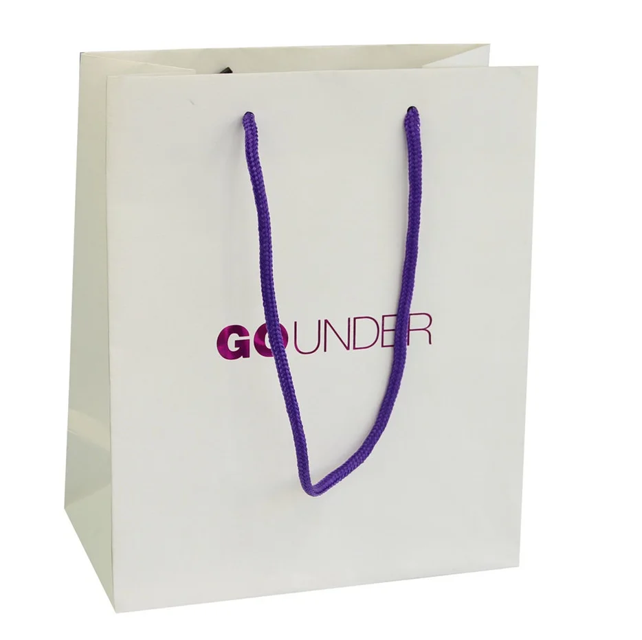China Papierverpackung Emballage En Papier Papier Verpackung 2019 Wholesale 250 Gsm Retail Package Paper Bags With Logo