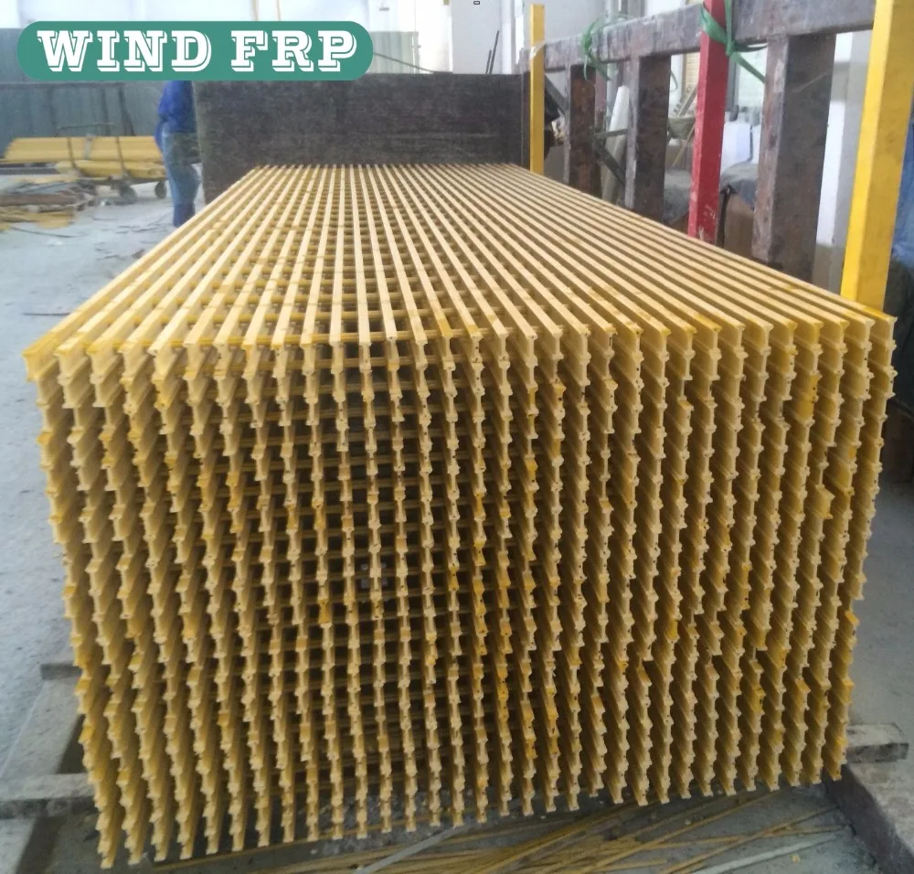 ISO9001 certificate High strength corrosion resistence Fiber glass pultrusion grating