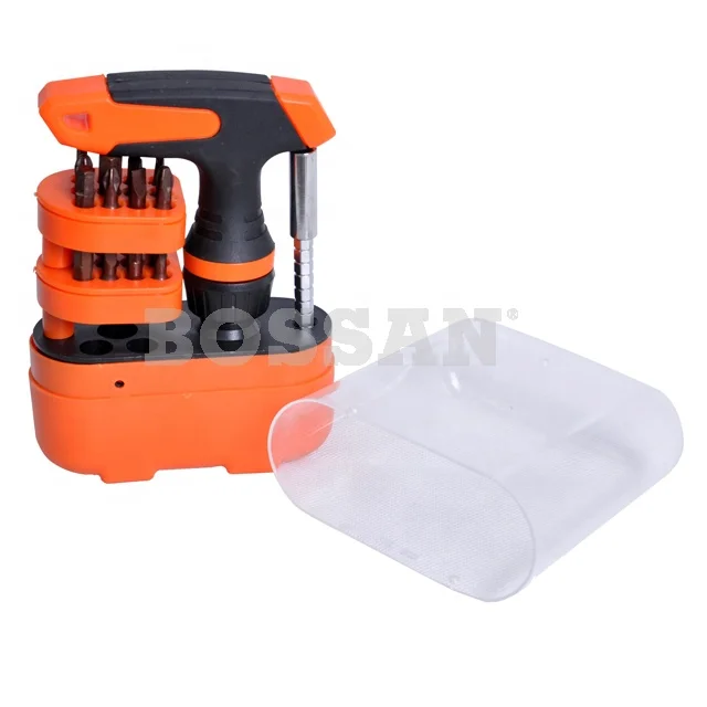 19 pcs Ratcheting T-Driver Set Socket T-Handle Screwdriver CRV Bits