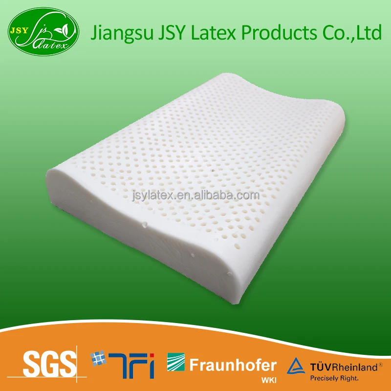 Pure natural latex pillow contour