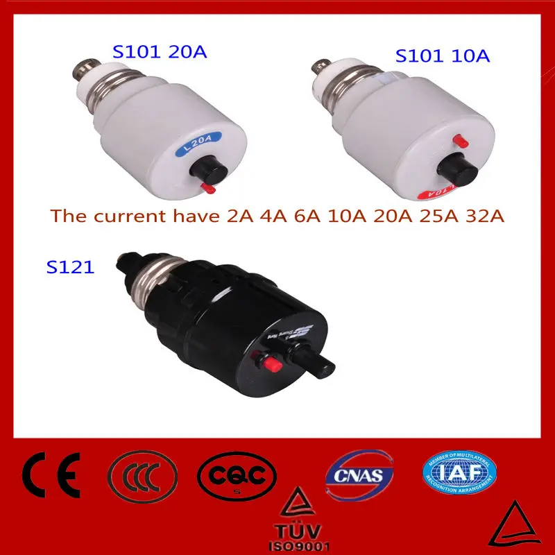 автоматический выключатель предохранитель винтового типа 25A32A 3KA S101 перегружать выключателя разговора плавкие замыкания