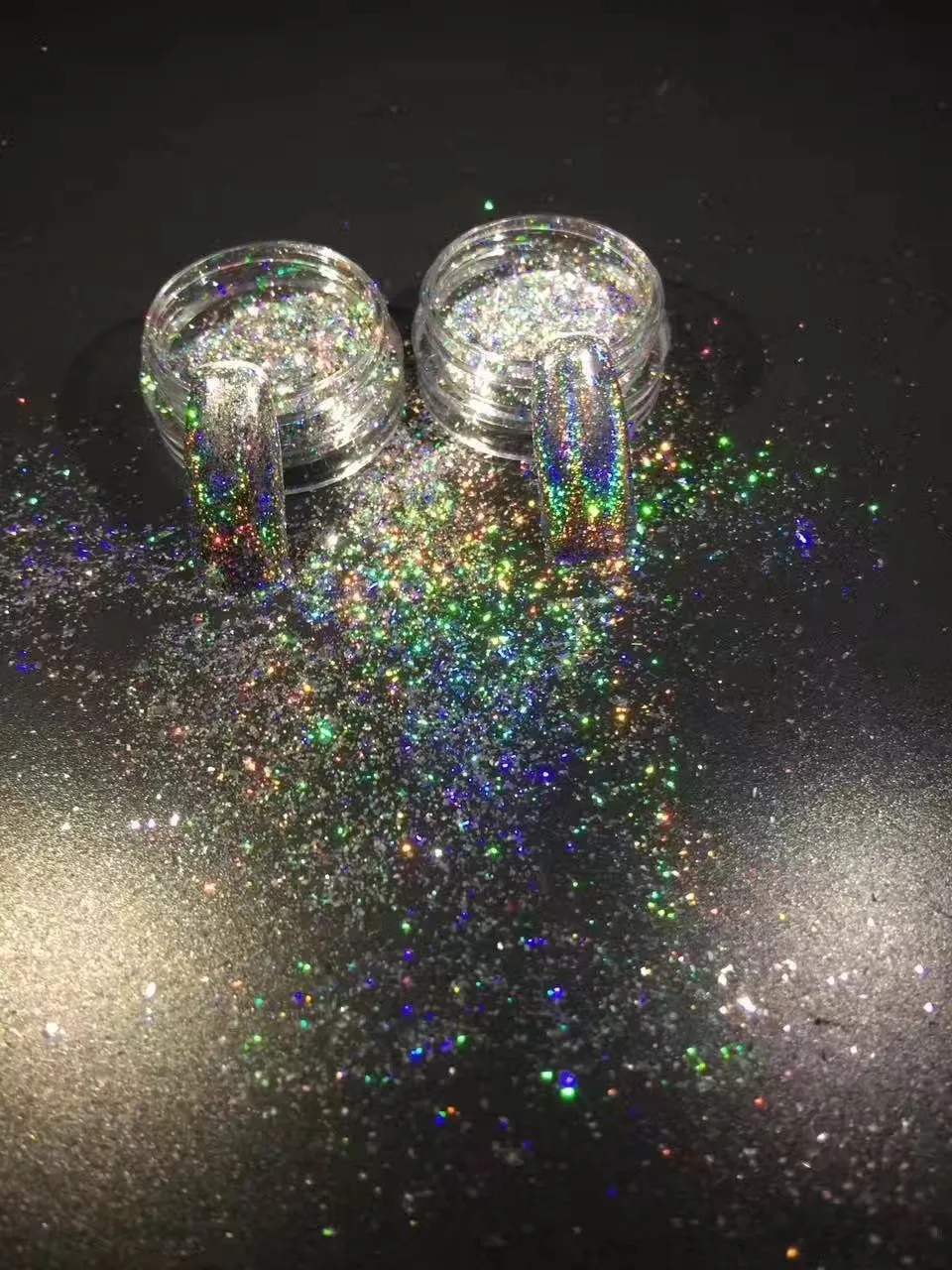 Голографические пигменты, Радужный эффект, голографический блестящий порошок, лазерная краска для ногтей, лак для ногтей, дизайн ногтей