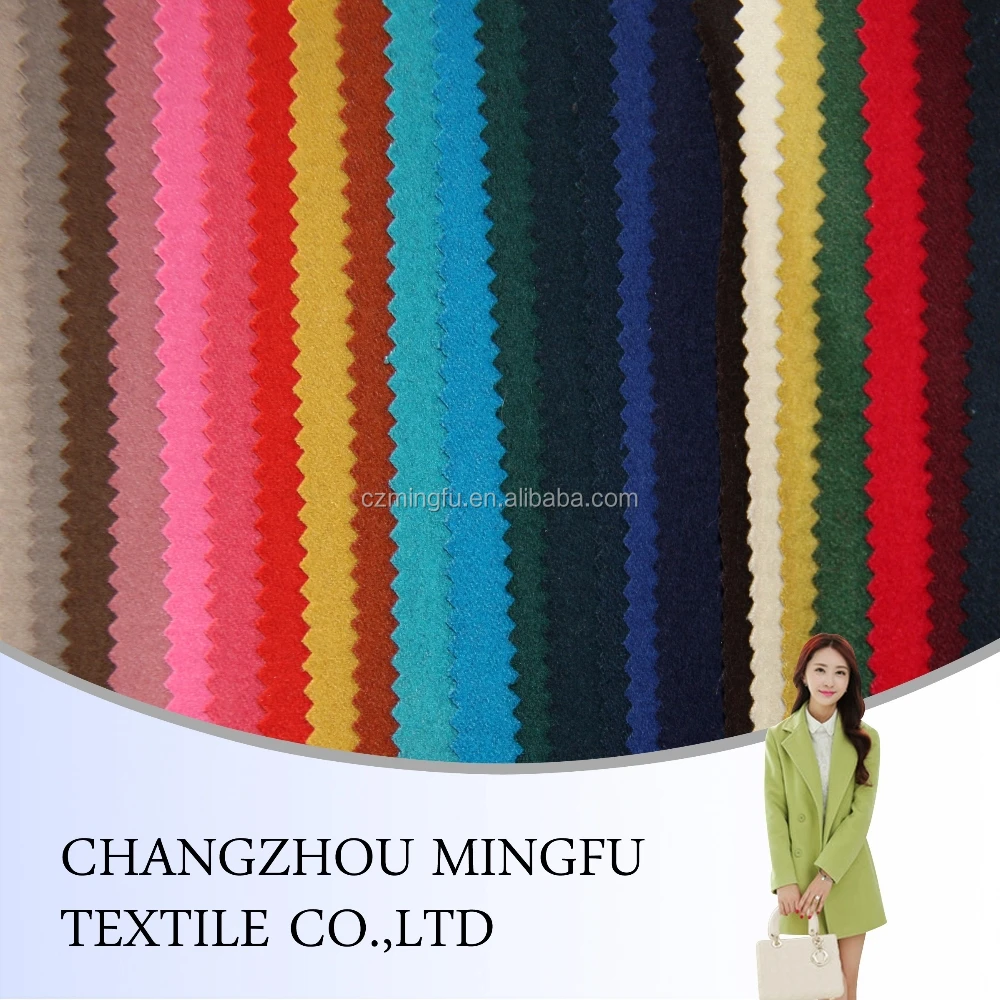 new fashion plaid cashmere woven blended melton Italian wool fabric for suit