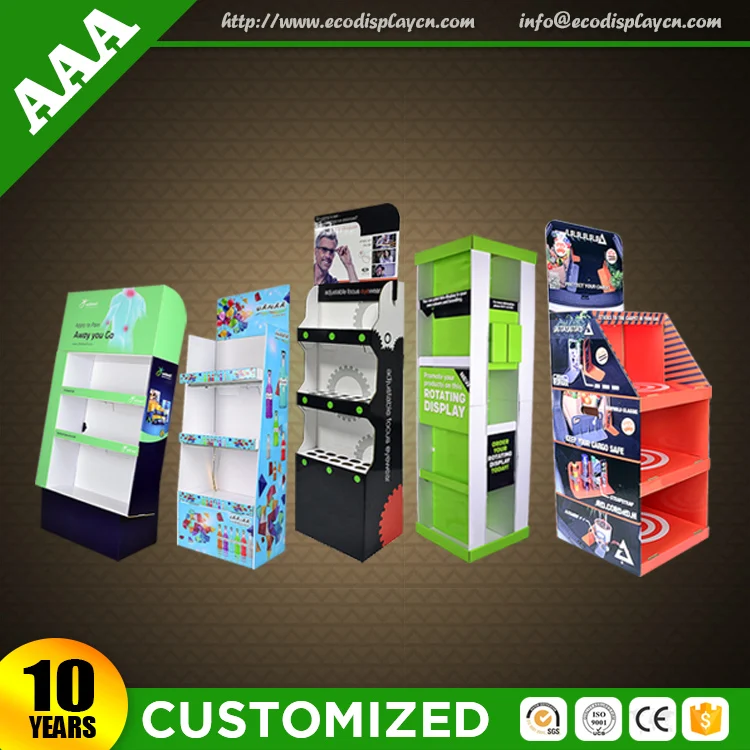 High Quality Cardboard Book Display Stands Pallet Display Magazine Display Rack