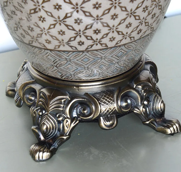 Antique European Indian Italian style small table lamp home goods lamp covers shades for table lamps