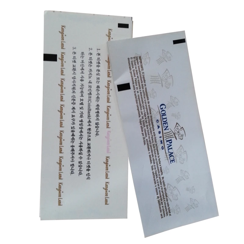 Wholesale cheap high quality slot game ticket paper